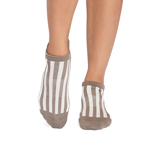 Image of TAVI Savvy Pilates Socks - Grip Socks for Women with Non-Slip Grips, Heel Tab, Arch Support, Wear for Yoga, Barre