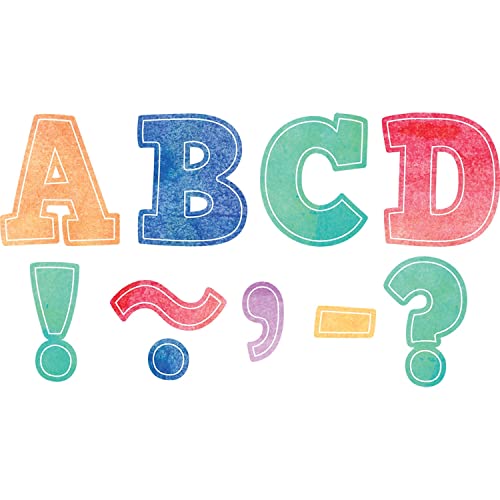 Lettres magnétiques Aquarelle Teacher Created Resources de 7,6 cm pour tableau