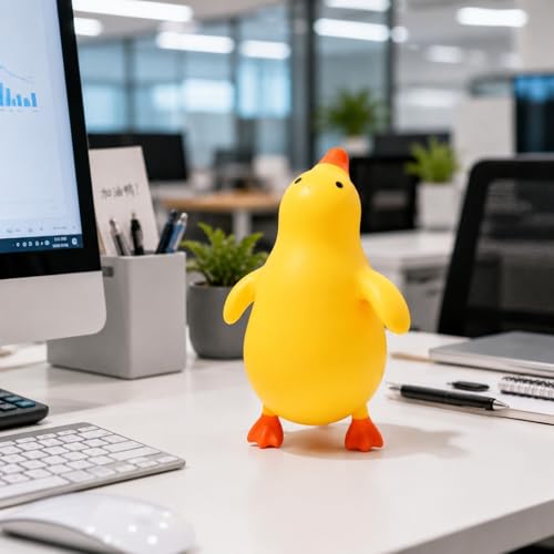 Big Duck Squishies Squeeze Toys, 14.57in Jumbo Giant Duck Squishies, Animal Slow Rise Squshies Ducks Toys Stress Balls for Adults Anxiety Relief — view 3