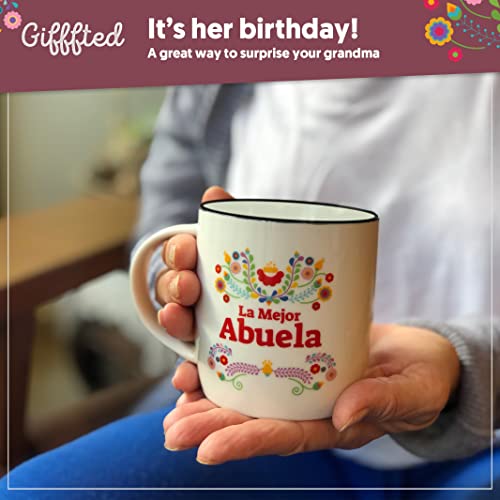 Triple Gifffted Grandparents Gifts, La Mejor Abuela and Abuelo Coffee Mugs in Spanish, Latino Best Grandma and Grandpa, Regalo Dia Birthday and Christmas, Taza Abuelos, Ceramic Cup 13 Oz by Triple Gifffted - Image 8