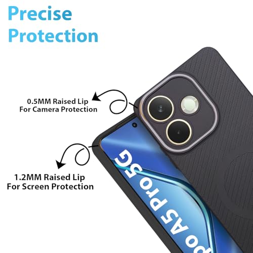Image of LIRAMARK Rugged Carbon Fibre TPU Armor Silicone Back Cover Case for Oppo A5 Pro 5G