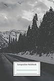  Composition Notebook: December Road Trip In The Pacific Northwest Paperback Notebook Journal