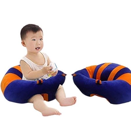 SANA Baby Support Sitting Cushion Chair (Blue & Orange)
