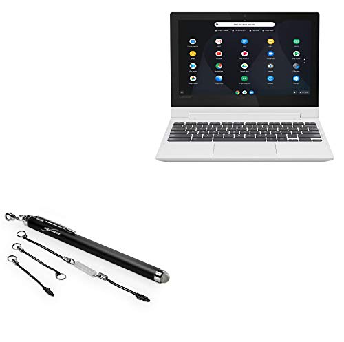 BoxWave Stylus Pen Compatible with Lenovo C330 Convertible 2-in-1 Chromebook (11.6 in) - EverTouch Capacitive Stylus, Fiber Tip Capacitive Stylus Pen - Jet Black