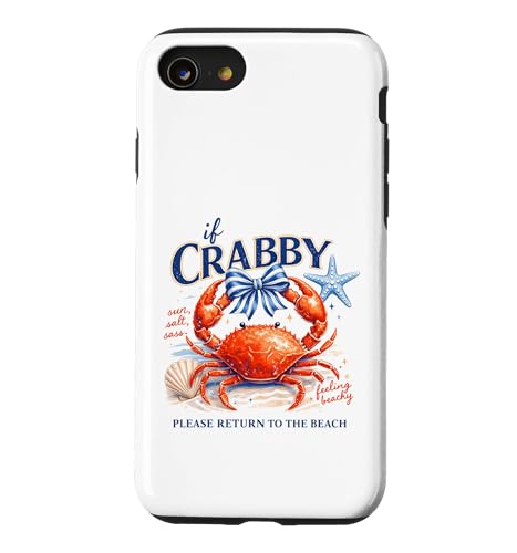 If Crabby Please Return To The Beach Ocean Cab �X�}�z�P�[�X iPhone SE (2020) / 7 / 8 �p