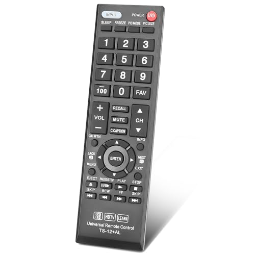 Gvirtue Universal Remote Control Compatible Replacement for Toshiba TV/HDTV/LCD/LED, CT-90325 CT-90326 CT-90329 CT-8037 CT-90302 CT-90275 CT-90 CT-90366