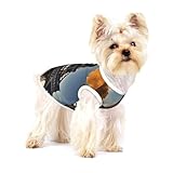  Belle chemise pour chien imprimée Tour Eiffel Paris pour petites races comme les chihuahuas, yorkshires et chiots
