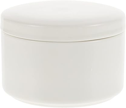 Zerodeko Ceramic Jewelry Storage Box 3.34 Inch Compact Ring Box and Earrings Organizer Case for Small Jewelry Storage and Home Decor