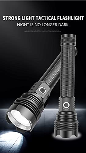 Bestsun Led Xhp70 Flashlight, 30000 High Lumens Rechargeable Tactical Xhp70 Led Flashlights Powerful Handheld Lamp With 5 Modes, Type C Charging, Waterproof Zoomable Torch Lamp For Hiking, Emergency #TOP2