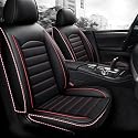 DAYKET Auto Sitzbezüge Set für Toyota Rav4 RAV 4 Hybrid Limited Prime se 2002-2023 2024, Custom wasserdichte Autositzschoner aus Leder Auto Zubehör,B/Black and red DAYKET Auto Sitzbezüge Set für Toyota Rav4 RAV 4 Hybrid Limited Prime se 2002-2023 2024, Custom wasserdichte Autositzschoner aus Leder Auto Zubehör,B/Black and red