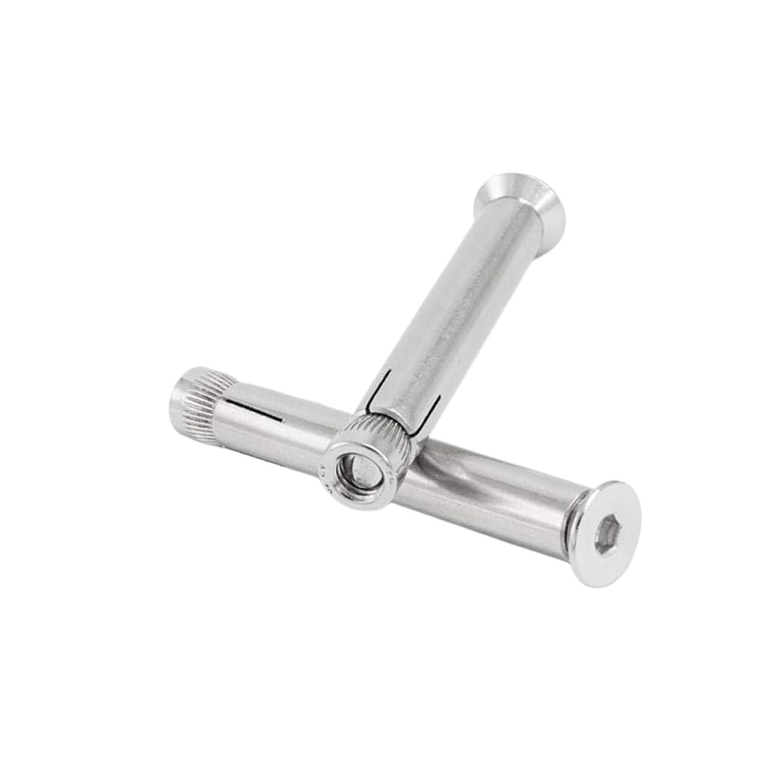 5PcsExpansion Bolt, M6 M8 M10 M12 304 Stainless Steel Inner Hexagon Head Built-in Expansion Screw Expansion Concrete Anchor Bolt (M12x100mm)