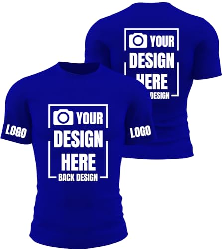 KYZMZ Custom T Shirts-Customized Unisex Crewneck Tee Shirt Design your Own Image Text Logo Printed Front/Back Personalized Crewneck Tee Shirt - Customize Your Image, Text & Photo Customized Shirts KYZMZ Custom T Shirts-Customized Unisex Crewneck Tee Shirt Design your Own Image Text Logo Printed Front/Back Personalized Crewneck Tee Shirt - Customize Your Image, Text & Photo Customized Shirts