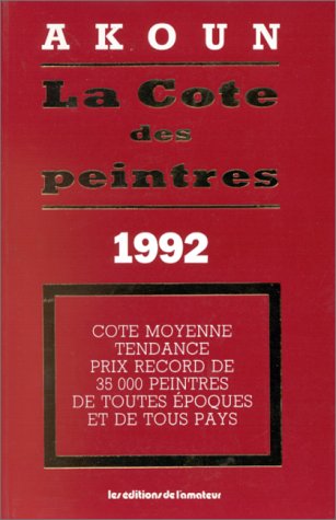 Télécharger La cote des peintres. 1992 Livre PDF Gratuit