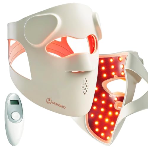 Image of Manimo 4D LED Light Therapy Mask Series 2 for Face | 9 Color Light Modes for Skin Rejuvenation, Anti-Aging, Acne & Dark Spots | Built-in Eye Protection, Wireless, Soft Silicone, Ergonomic Fit | US FDA Cleared | 12M Warranty