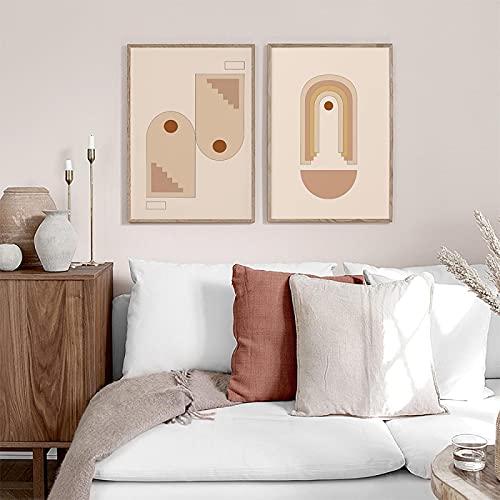 Affiche minimaliste grand format pour habiller un grand mur vide de salon moderne