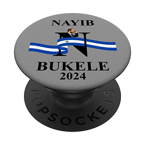 Nayib Bukele Président du Salvador 2024 PopSockets PopGrip Interchangeable