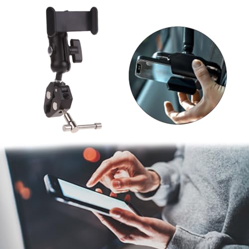 Support polyvalent en métal anti-chute avec clip de fixation téléphone
