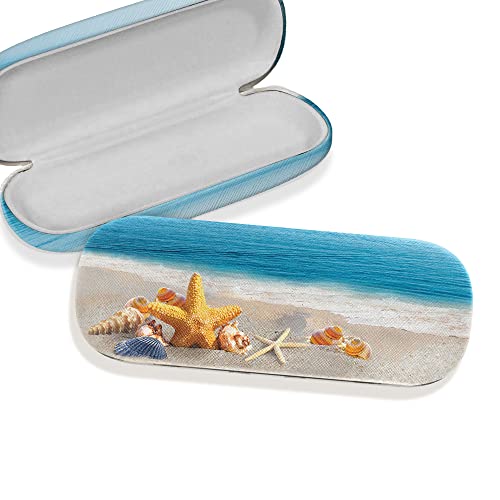 Image of WIRESTER Hard Shell Eyeglasses Case, Clamshell Sunglasses Holder Protective Cover with Microfiber Cloth