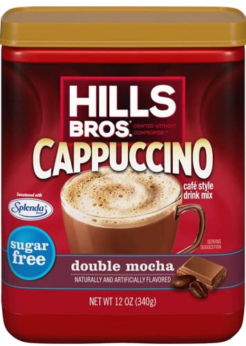 Sugar-Free Double Mocha Cappuccino Mix Instant Coffee Bundle To Enjoy Coffeehouse Flavor From Home, 12 Oz (Pack Of 6) #TOP1
