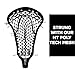 Epoch Lacrosse - Women's Lacrosse Head Purpose 10° Strung with Pro Pocket - Composite Injected Polymer Lacrosse Stick Head, Knot Lock Technology, 10° Bottom Rail - Black