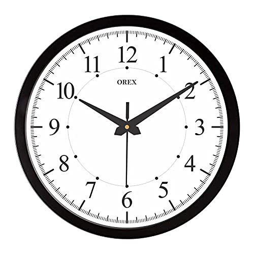 Buy OREX Plastic Stylish Wall Clock For Home/Living Room,Office (Black
