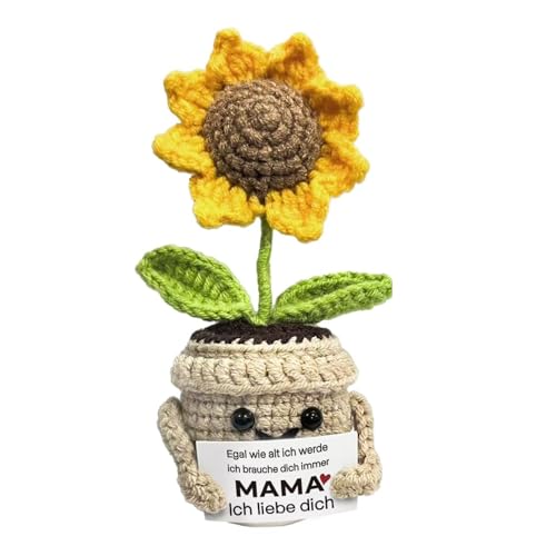 iTbxzzy Muttertagsgeschenk Geschenke für Mama Mutter - Geburtstagsgeschenk für Mama Geschenk für Mutter Deko Handgefertigtes Sonnenblumen