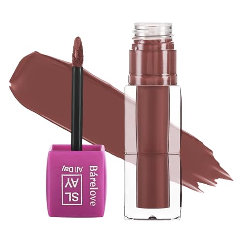 Image of BARELOVE SLAY All Day Non-Drying Liquid Lipstick for Women with Matte Finish One Swipe Application | Highly Pigmented |Smooth Glide Formula | Long Lasting | Transferproof | 12 ml | 814-WARM AURA