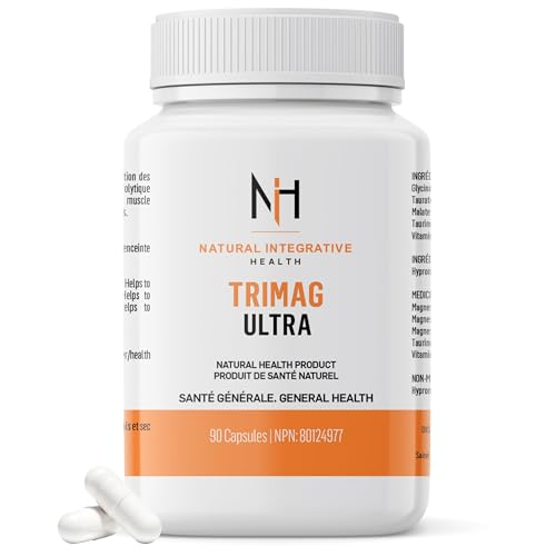 NIH - Triple Magnesium Complex Supplement 90 Caps - High Potency Magnesium Glycinate, Taurate, Malate, Taurine & Vitamin B6 - Oxide Free, No Fillers