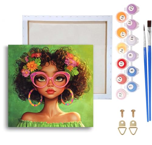 Ginfonr African Women Paint by Numbers Kit