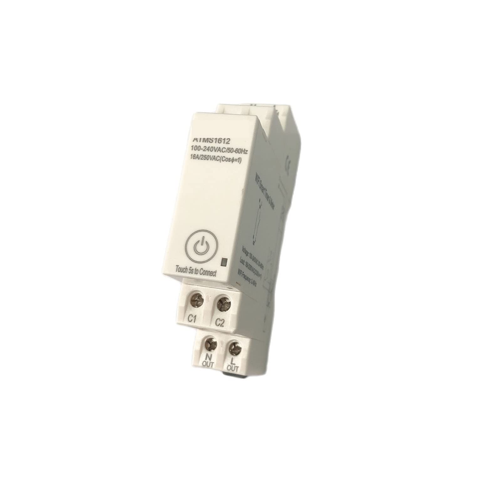 Medidor De Consumo Electrico, Temporizador Inteligente y Amplificador; Medidor de Electricidad Tuya App Temporizador Interruptor ATMS1612, Fácil de Instalar