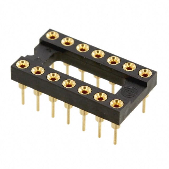 Omron Electronics, XR2A-1601-N, Open-Frame Sockets with DIP Terminals - 16 Position - 2 Rows - 2.54mm Pitch - 1A 300VAC - Straight - Solder Termination - Through Hole. (30 Item/s)