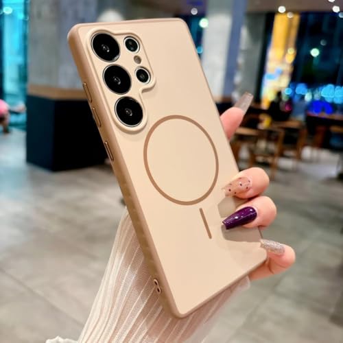 Étui de téléphone magnétique antichoc pour Samsung S24 Plus silicone
