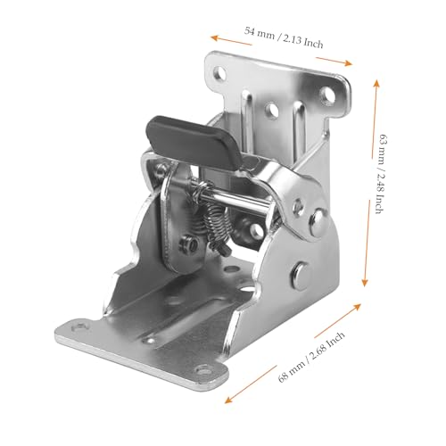FAAING 4 Stück Klappscharnier Tischbeine, Tischbein Scharnier Stützhalterung Klappkonsole Schaniere 90 Grad, Selbstsichernde Scharniere für DIY Klappbarer Tisch, Bett, Werkbank