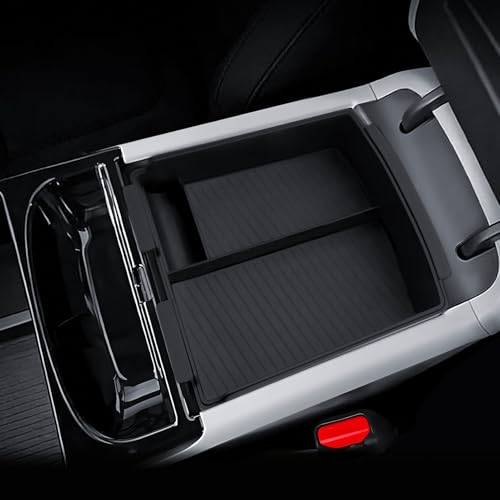LANTU for Tucson Center Console Organizer Double-Layer 2025-2026 Hyundai Tucson(Limited) & Tucson Hybrid & Tucson Plug-in Hybrid Accessories Armrest Tray-ONLY Fit Tucson with Electronic Shift