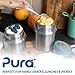Pura Lunch Insulated Stainless Steel Jar - Kitchen Food Storage Containers with Lids for Hot Lunch or Cold Food - Portable, Zero BPA, Zero Plastic & Easy to Clean for All Ages - 9 oz