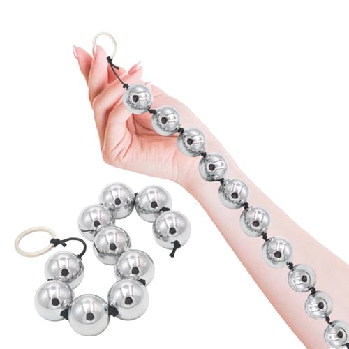 Metall Analkugeln, Anal Beads mit 10 Kugeln Liebeskugeln für die Frau Analplug# für Männer Frauen Xxl Anus Masturbator Analkette Edelstahl Buttplug Anal Kette Analspielzeuge Sex Toyset für Paar Set