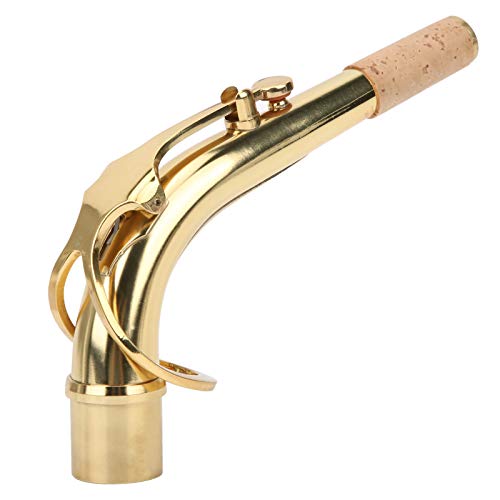 image for keyren Saxophone Neck, 2.45cm Saxophone Neck Brass, Durable Brass Alto