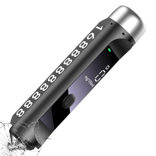 Lpsdssre Boldaneros para Alcohol, Alcohol en alcoholemia Tester,USB Blowyzer de soplador de Alcohol Recargable | Detector de Aliento preciso con Alarma de Sonido y luz para Uso Profesional y Personal