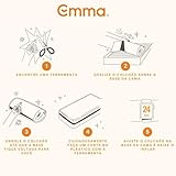 Colchão Casal Emma Basics 17 cm - 138x188 cm, Espuma D28 17cm com Tecnologia Alemã, Firmeza Ideal, Suporte Confortável, 100 Noites de Teste e 5 Anos de Garantia glide