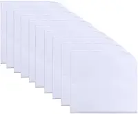 Kit 10 Guardanapos Tecido 100% Algodão Buffet 40cm x 40cm Mesa Posta (Branco)