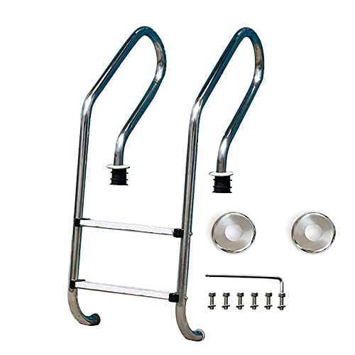 Escalera para piscina con barandal de acero inoxidable miniatura 1