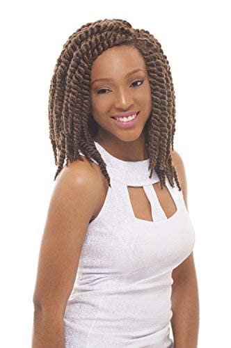 4 Packs of Janet Collection Havana Medium Mambo Twist Braid 12" (M1B/27 - Off Black/Honey Blonde)