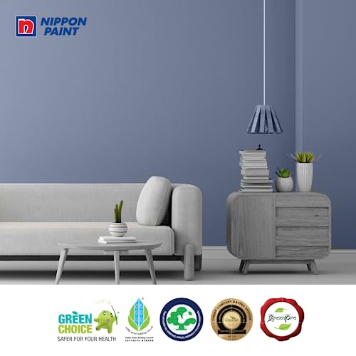 Nippon Paint Synthetic Bodelac Enamel (M) (1 L, Oxford Blue, Pack Of 1)