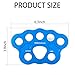 FTGear 45KN Durable Climbing Rigging Plate, 8 Holes Paw Rigging Plate for Even Load, Multiple Anchor Plate for Climbing, Backyard Ziplining & Rescue, Blue