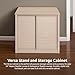 New Age Pet ECOFLEX Versa Stand Storage Cabinet for Pets, 30-Inch, Durable Wood Plastic Composite, Non-Toxic, Easy Assembly, Ideal for Extra Bedding, Food, Toys, Accessories Storage, Maple Finish