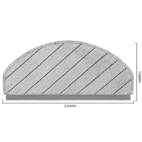 Image of Replacement Mop Pads Compatible with Ecovacs DEEBOT N20, N30 and N30 Plus, Microfibre Cleaning Cloth, Pack of 6