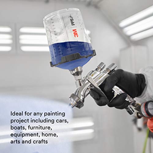 3M 26301 Pps 2.0 Spray Gun Cup, Lids And Liners Kit, 125-Micron Filter, Standard, 22 Ounces #TOP3