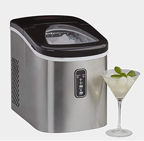 Eiswürfelmaschine, kommerziell, tragbar, aus Edelstahl, 13 kg Eis in 24 Stunden, für Zuhause oder den Handel
