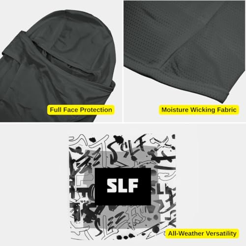 Image of SLEEFS Balaclava Face Mask Men & Women - Loose Fit, Breathable Ski Mask Shiesty for Football, Cycling - All Weather Use