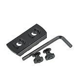 ouMandis Pack of 12 Lightweight Ergonomic Polymer IndexClips Black